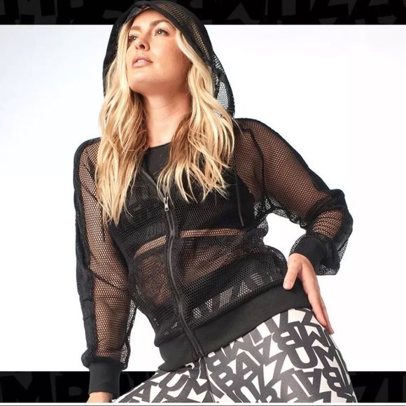 ZUMBA mesh zip up jacket nwt available in medium and large - Picture 4 of 9
